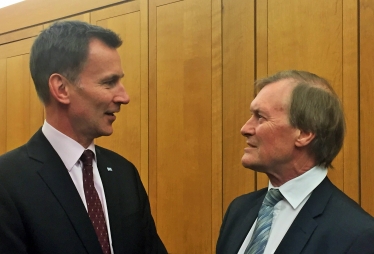 Sir David Discusses Southend A&E with Health Secretary